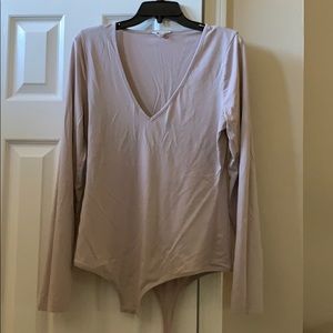 Madewell Nude Long Sleeves Body Suit